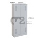 Armário de Aço RAA402/45 - 2 Portas - 1980x900x450mm RCH - 04 Prateleiras Reguláveis